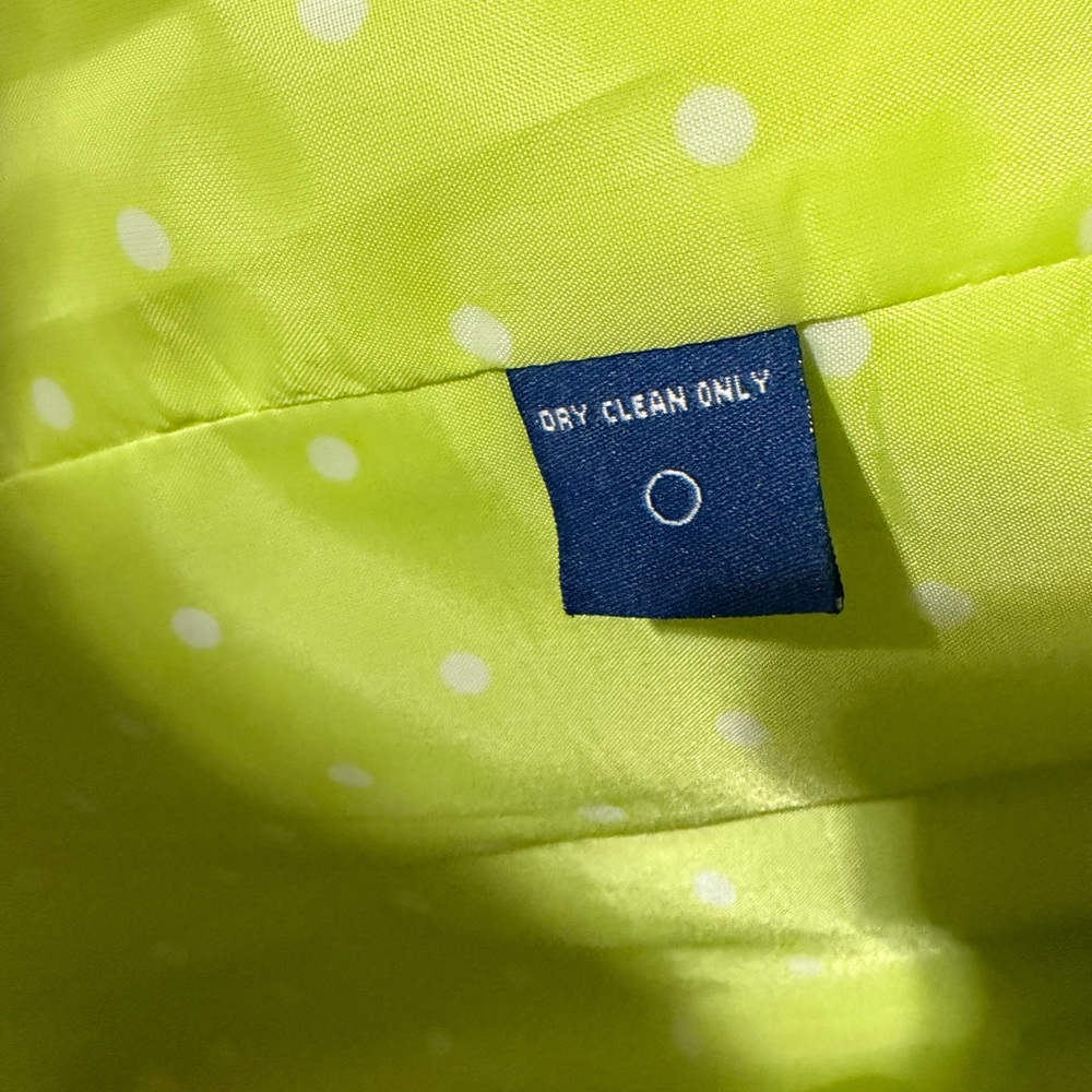 Evan Picone Lime Green Button-Front Trench Coat - Picture 10 of 11